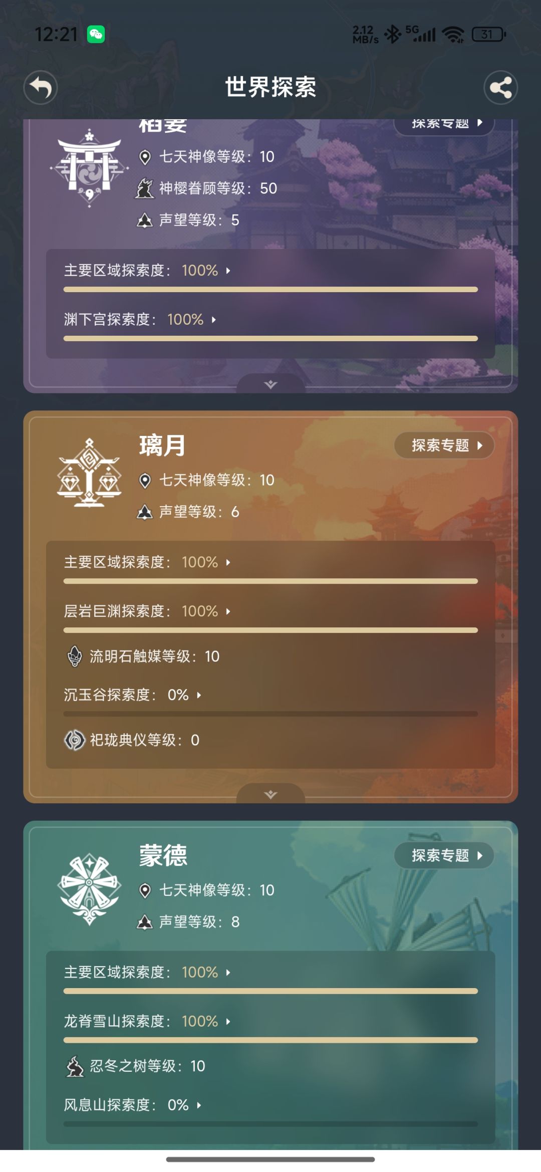 须弥做完森林书退坑，现在回游有啥建议不？ 2