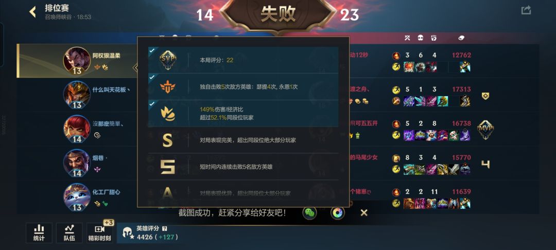 一打二单杀对面5次。被系统认定我违规消极 2
