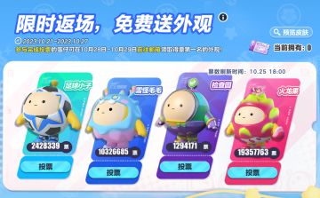 皮蛋拍了拍你，并喊你前来为喜爱的外观应援投票！