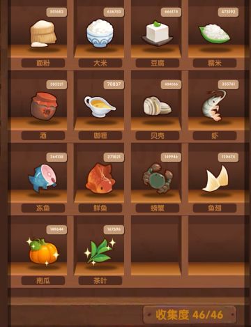 食材的获取量---使用量---库存对比