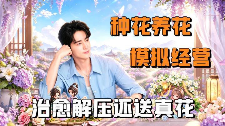 太治愈了吧!种花养花+模拟经营,张新成代言,还有机会得真花!截图