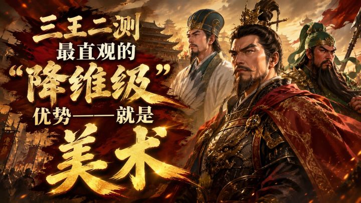 三王二测最直观的降维级优势——就是美术截图