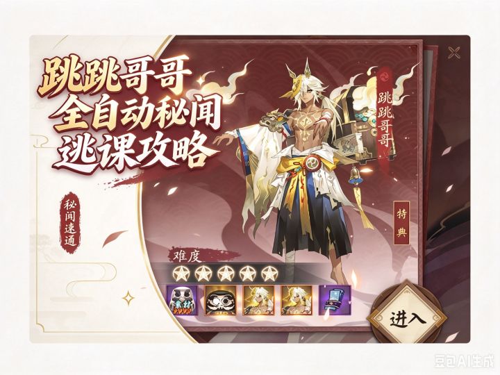 【阴阳师】跳跳哥哥全自动秘闻逃课攻略截图