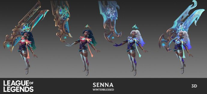 【北极星神 赛娜】皮肤设计稿公布 8