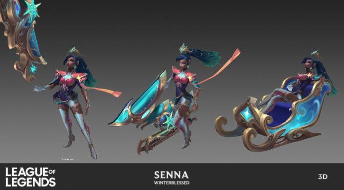 【北极星神 赛娜】皮肤设计稿公布 4