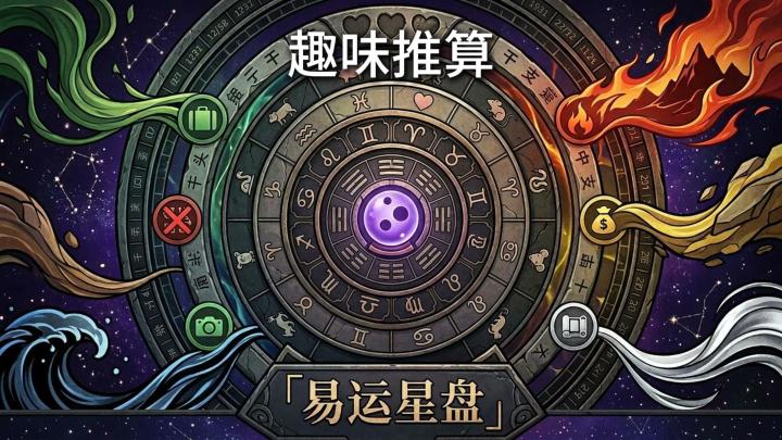 今天适合摸鱼还是摸鱼？先来《易运星盘》看看这份今日宜忌！截图