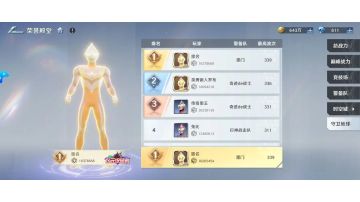 《奥特曼光之战士》角色强度排行榜--持续更新！！！