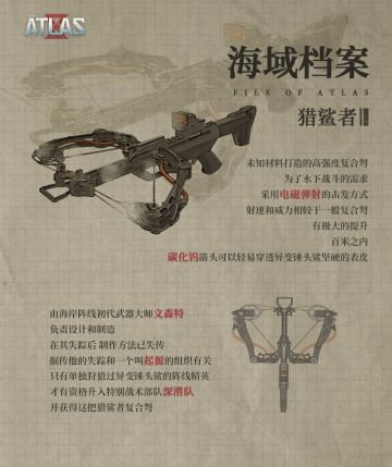 【海岸阵线机密档案公开】直击深渊的利箭——猎鲨者复合弩