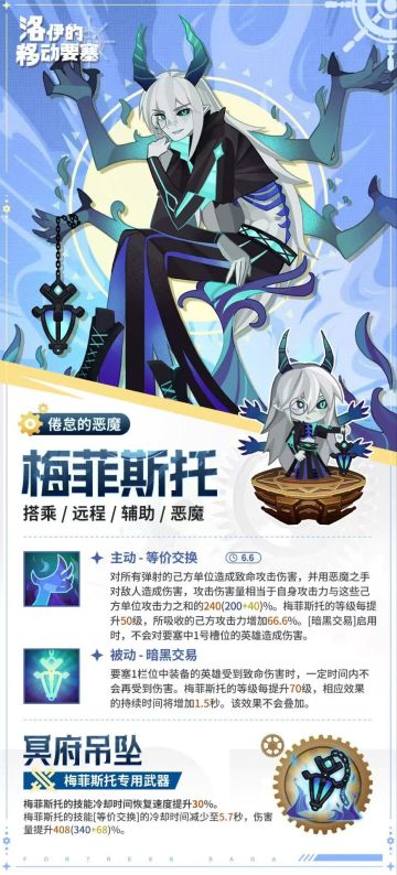 【新英雄介绍】一文读懂梅菲斯托——技能、装备、配队、技巧