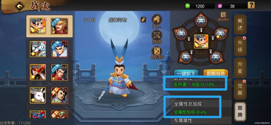战宠图腾当前阶段的打造方向 3