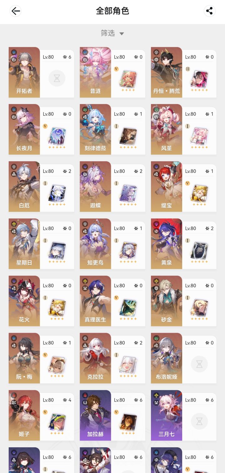 大家说后面要不要给三昔补命座截图