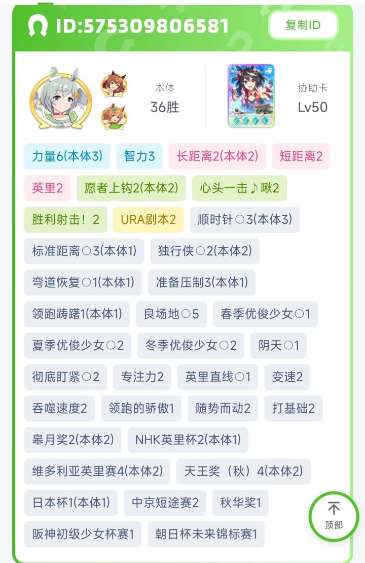 特化种马养成,6力3智,长距离+英里+短距离截图