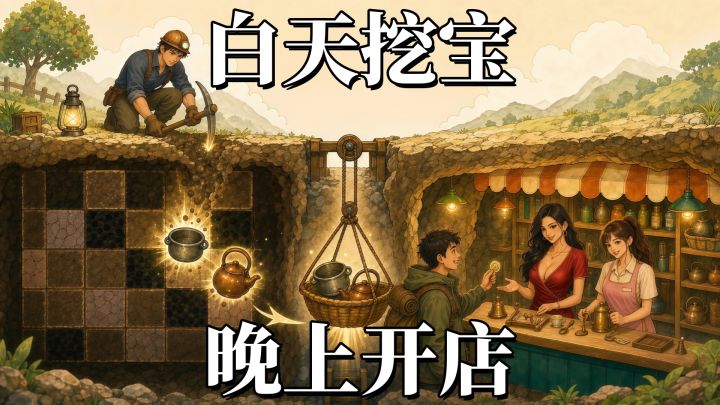 白天下洞寻宝,晚上回来当掌柜!截图