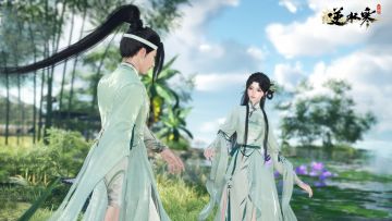 双人动作演示：如何在逆水寒手游里谈甜甜的恋爱