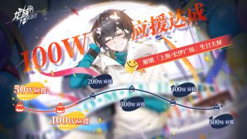 100W应援已达成！上海庆生大屏已解锁！