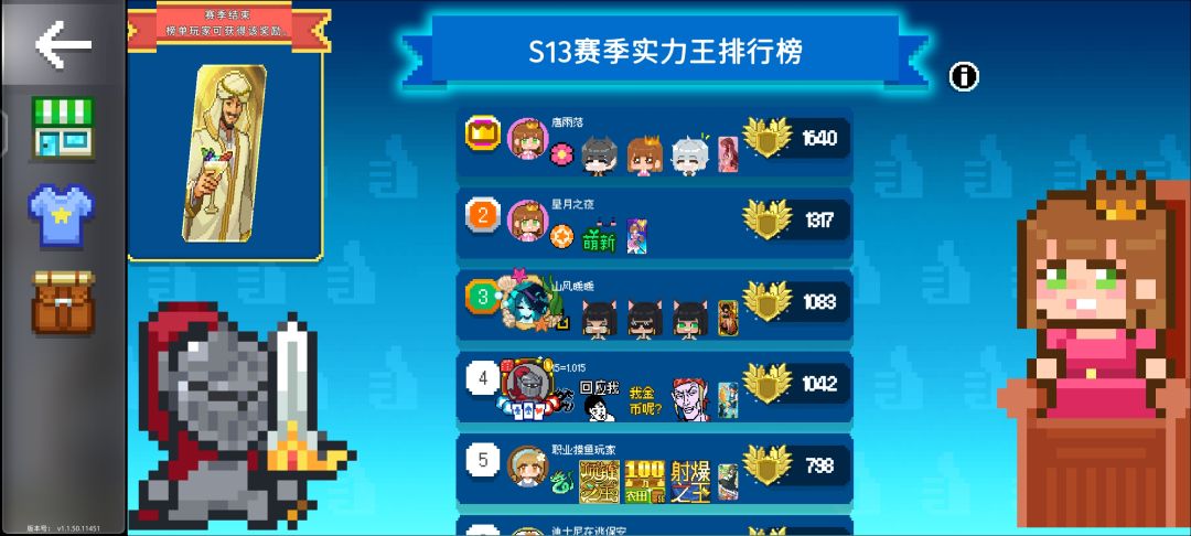 这个榜单没皮肤了吗? 1