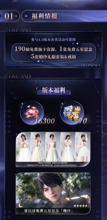 【恋与深空】4.0全福利/活动总结