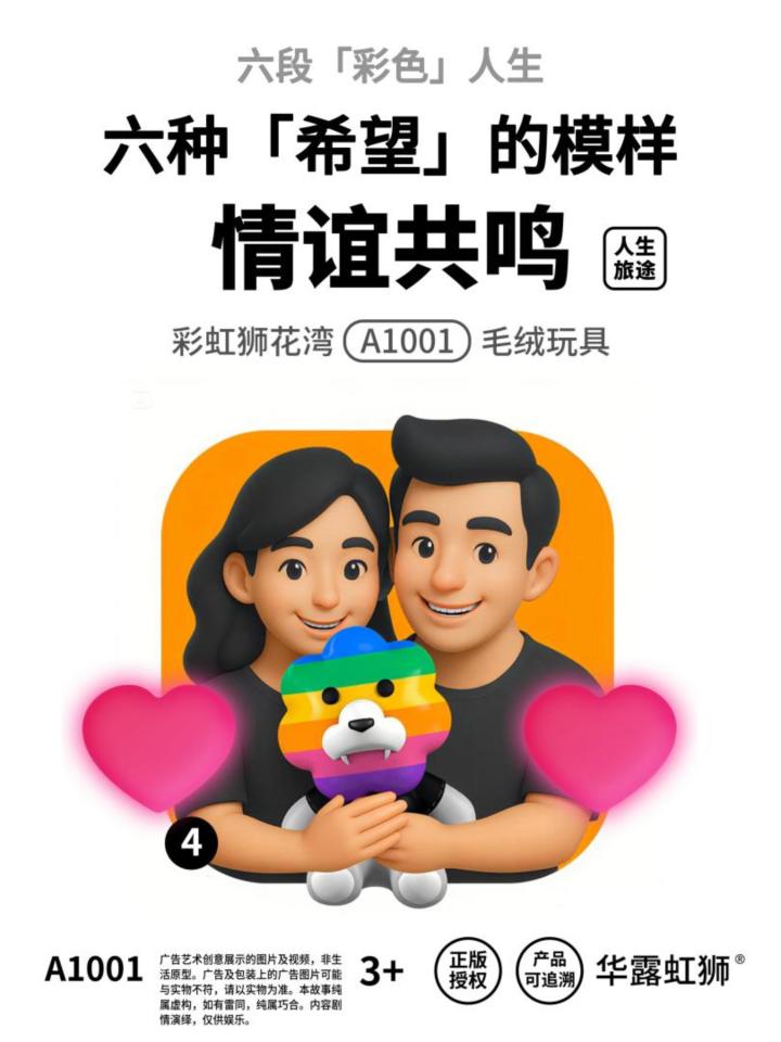 人生旅途:情谊共鸣,寻找「希望」的模样,彩虹狮花湾毛绒玩具截图