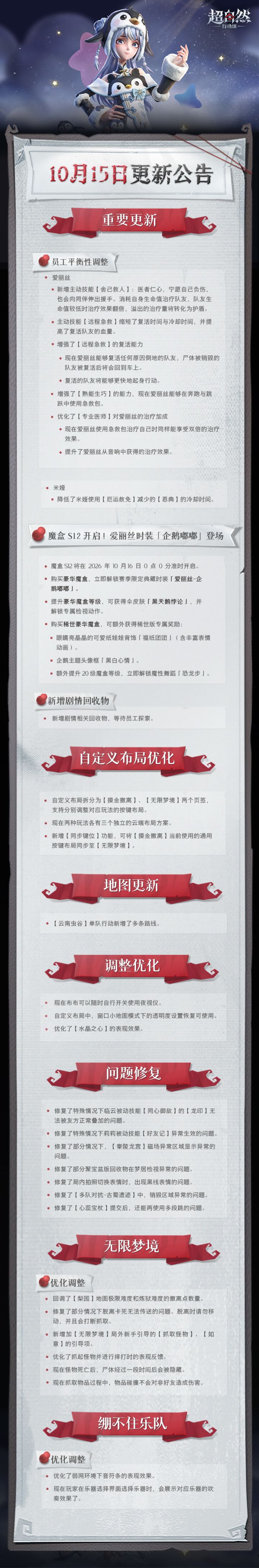 10月15日更新—爱丽丝迎来超多加强！爱丽丝时装【企鹅嘟嘟】登场截图