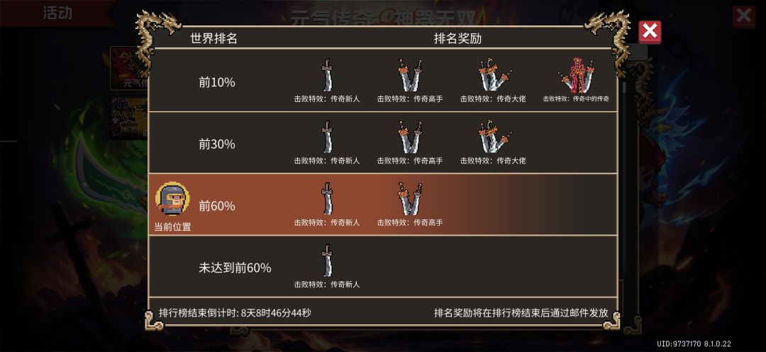 还有机会拿第一档奖励吗 2