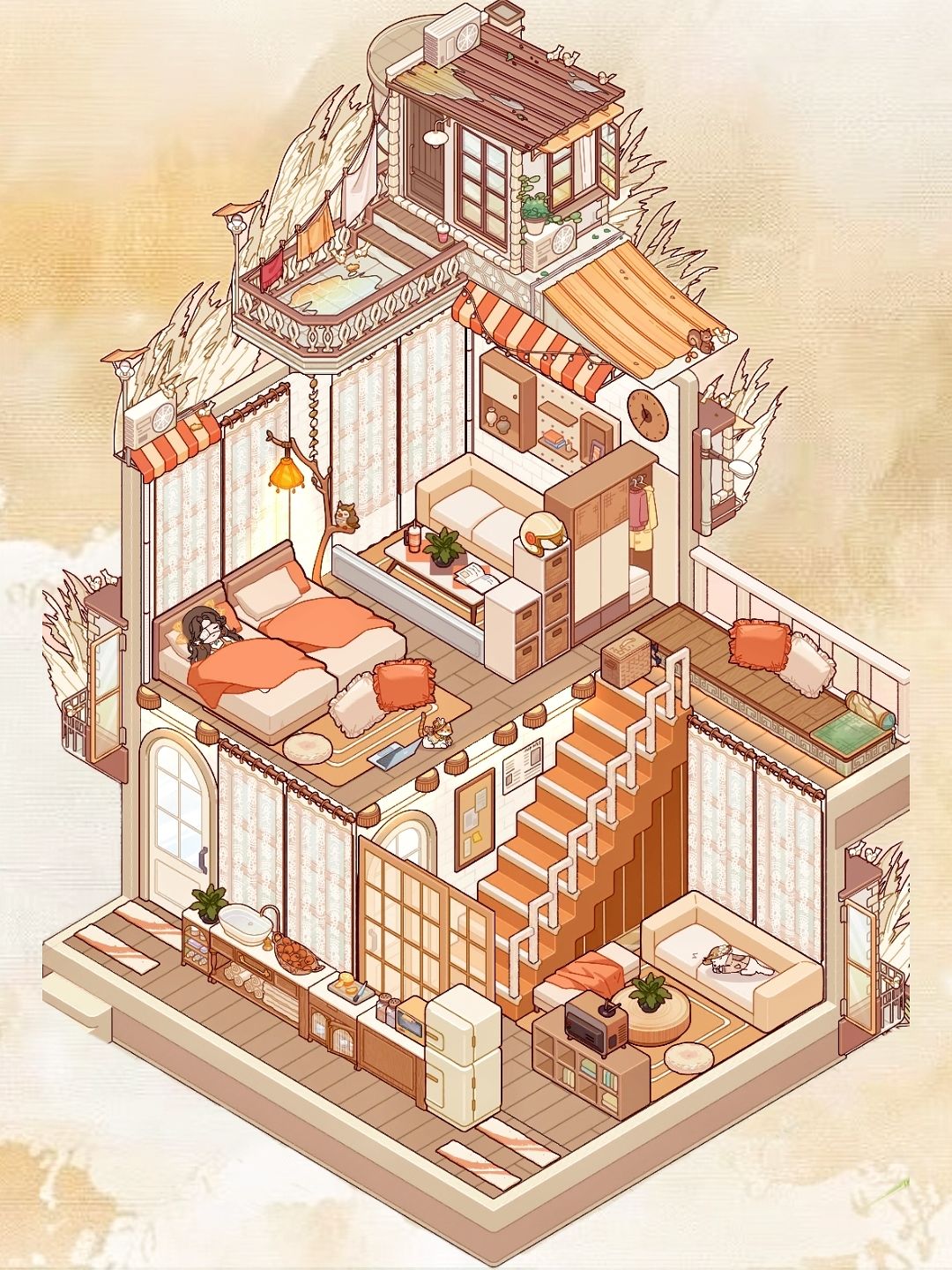 我的休闲时光|方正长屋•《橘调暖居》 1