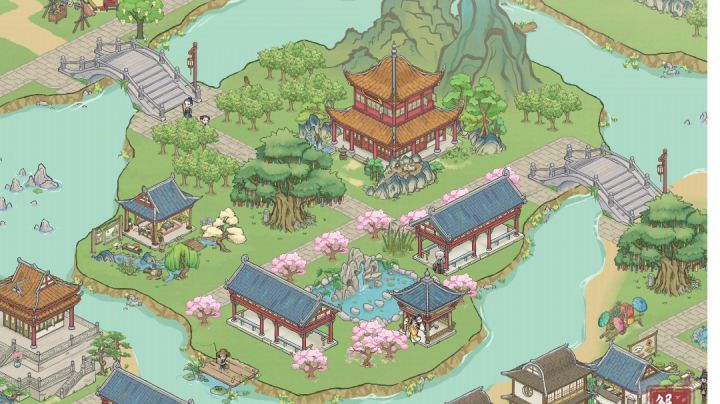 《青砖伴伊人，步步皆是景》——布局作品截图