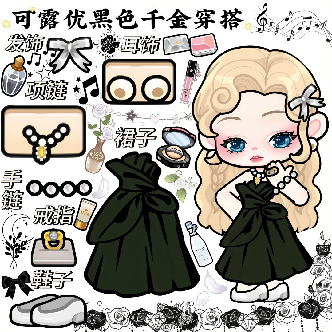 可露优黑色穿搭推荐 3