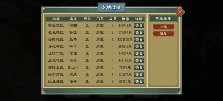 庶族这种怎么才能连根招募成为卿室截图