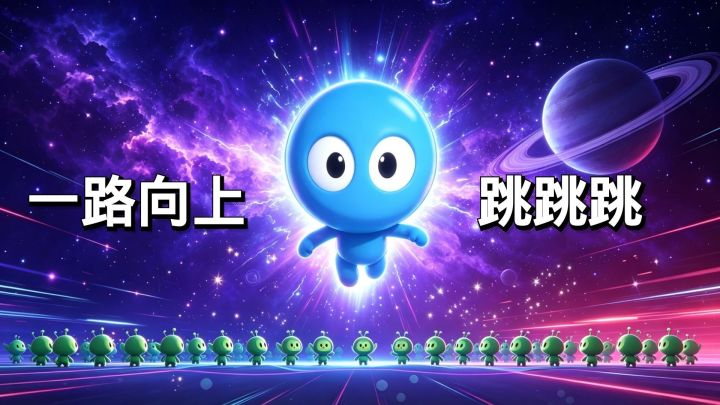 一路向上!跳跃+碰撞+肉鸽,题材挺新颖的小游戏!截图