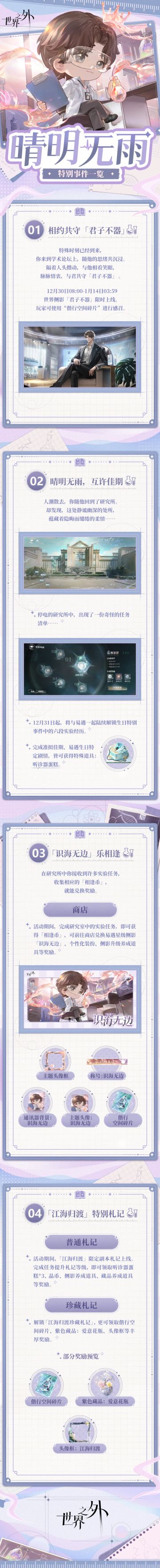 易遇生日特别事件「晴明无雨」活动一览