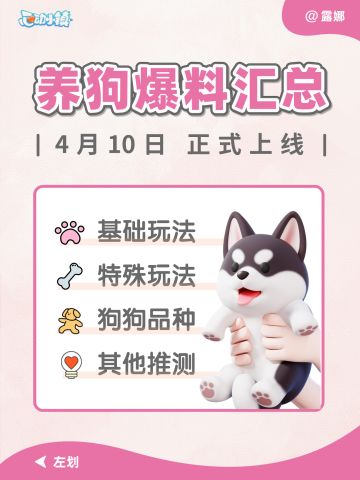 心动小镇 养狗爆料汇总，养狗玩法+狗狗品种