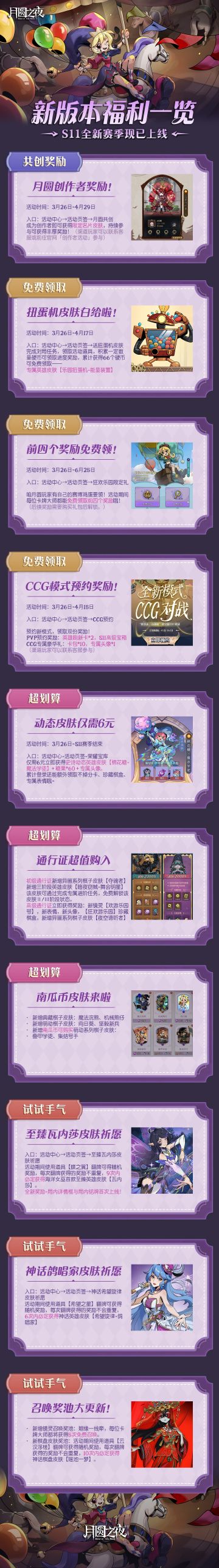 📢新版本福利一图览