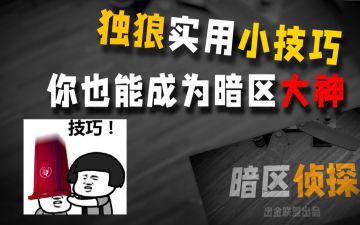 暗区独狼真的不好混吗？学会这些技巧，保命不是问题！【暗区侦探】