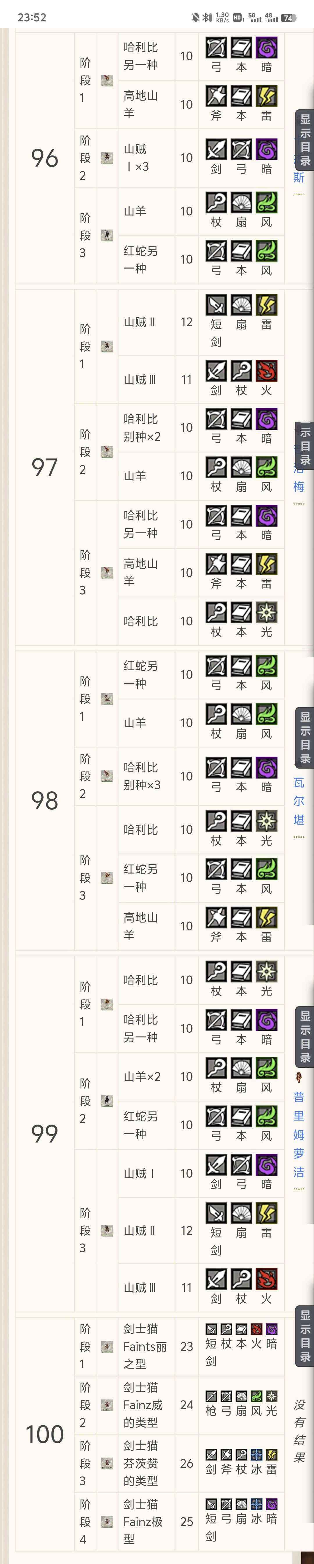 试炼之塔91-100层弱点 2
