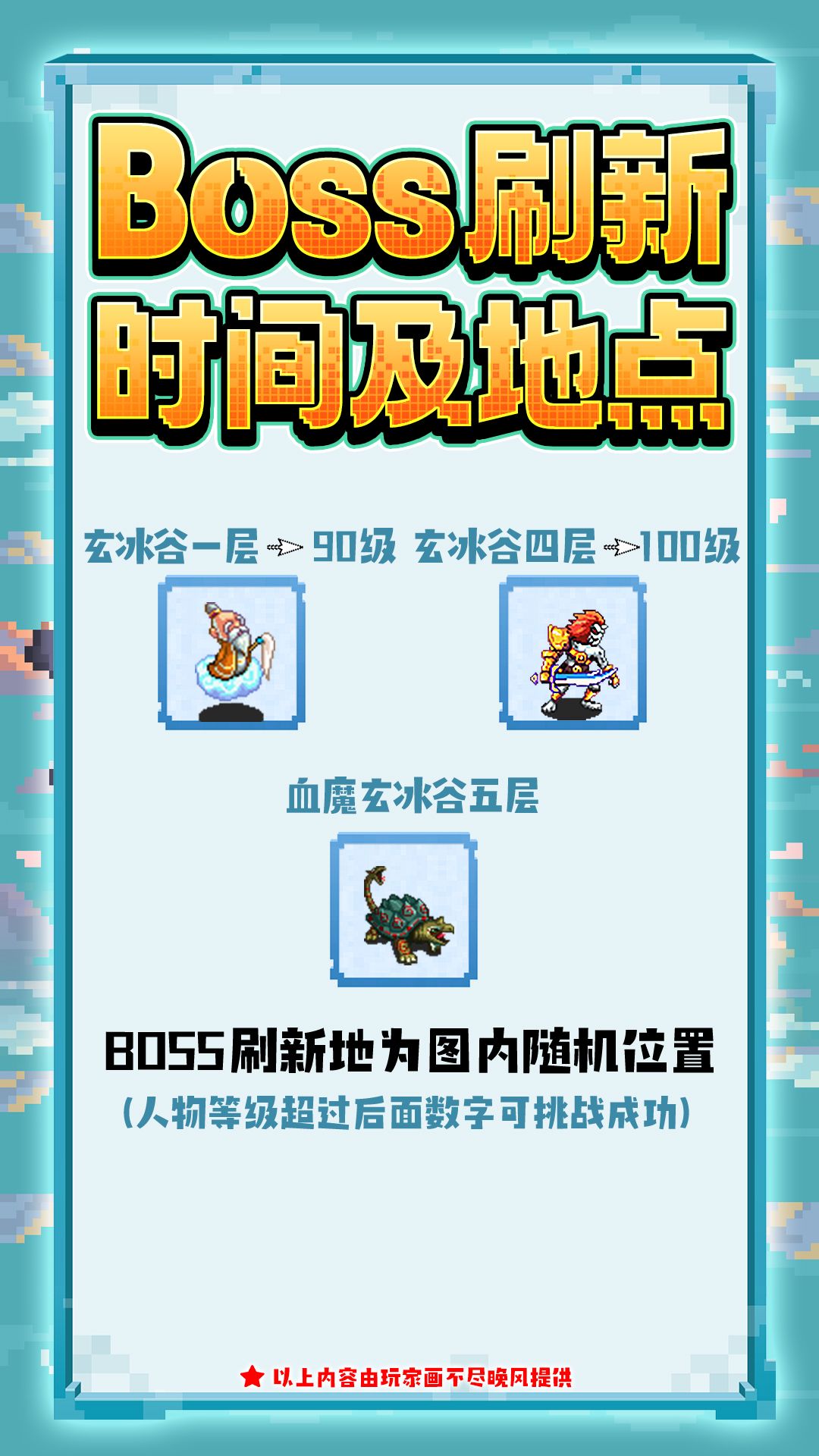 Boss刷新时间及地点 2