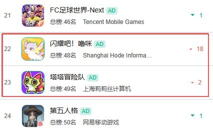 两款捉宠手游持续霸榜!二游新黑马诞生 2