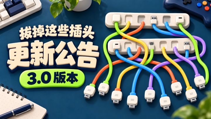 《拔掉这些插头》3.0 更新公告:新桌面开张,30 关等你来理!截图