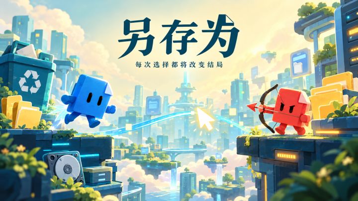 靠你搭桥和好!《另存为:》跨越桌面的友谊修复大冒险截图