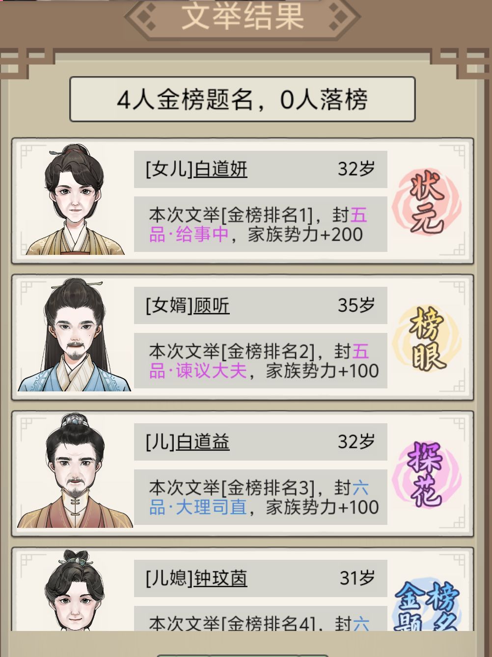 一门黄榜占三名 2