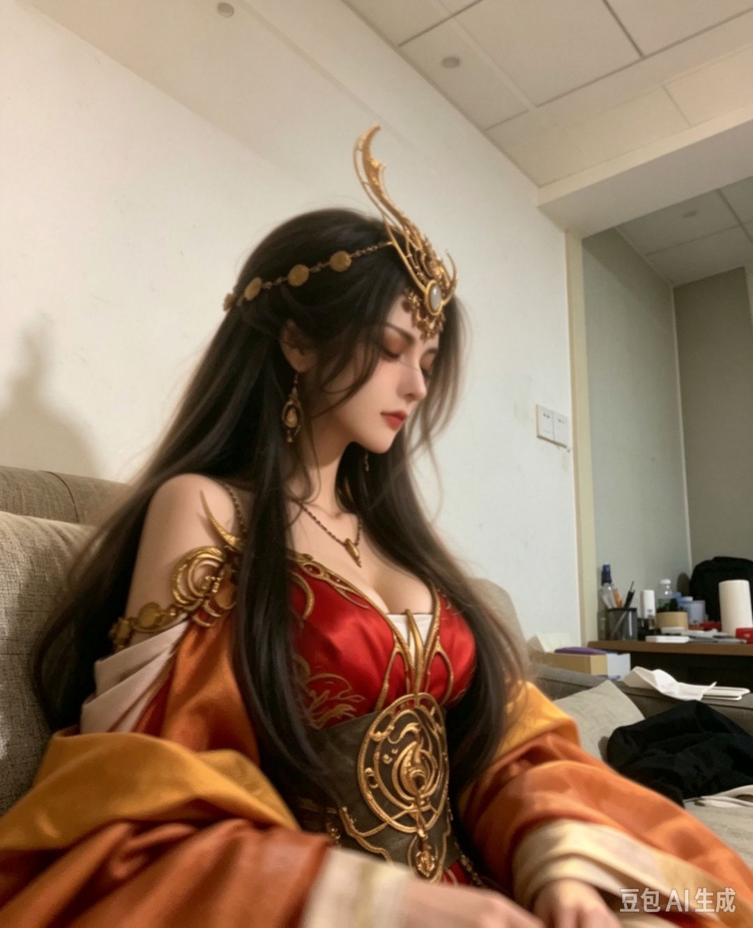 分享一下用豆包整的鬼谷八荒女角色的AI图 10