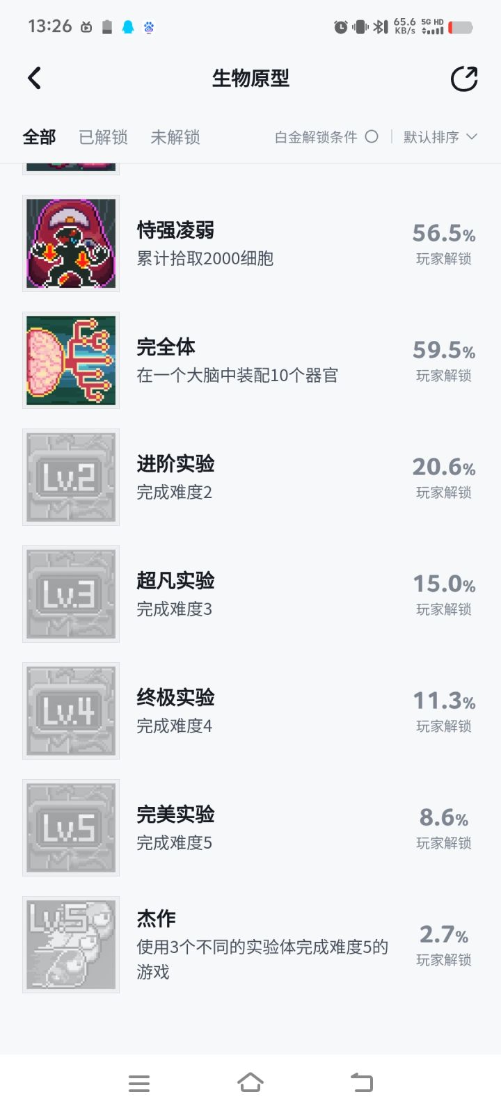 通关率截图