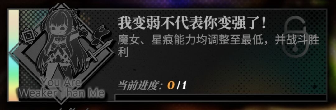 求助,这个勋章怎么都打不出来!勋章:“我变弱不代表你变强” 1