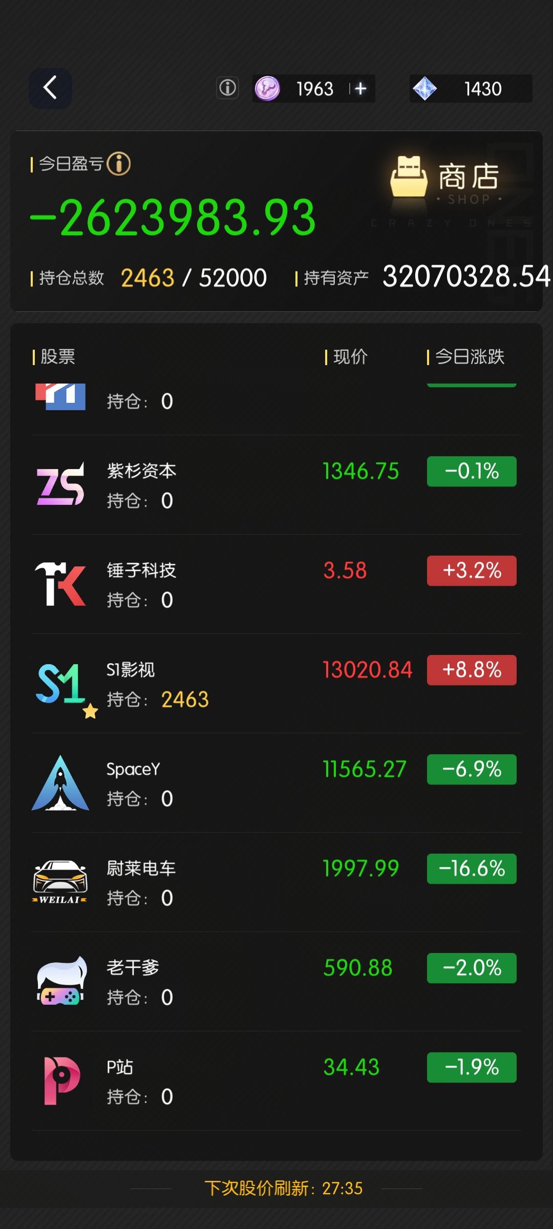 2.17股票推荐截图