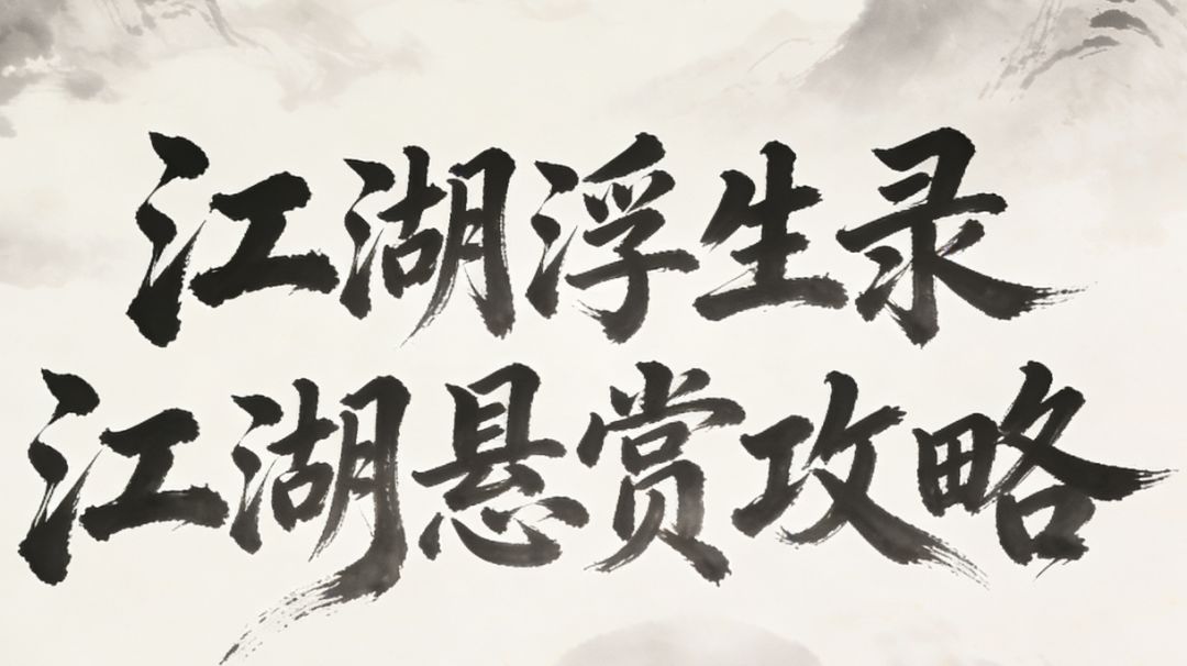 江湖浮生录 江湖悬赏攻略截图
