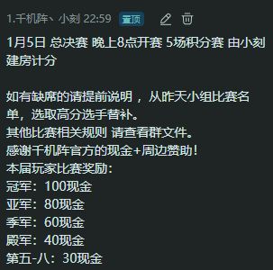三测第三届【水友赛】决赛名单小刻止步16强 2