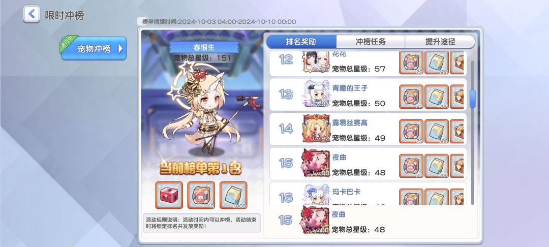宠物冲榜有bug 5