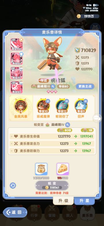 关于四转输出宠物狐狸和猫的选择