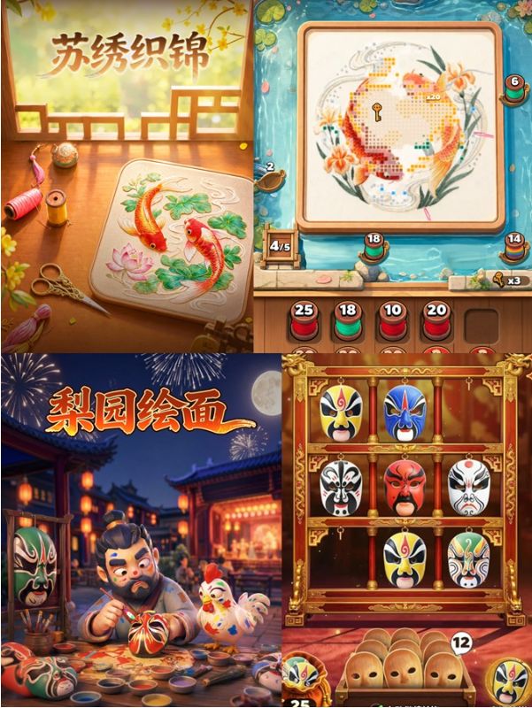 蹴鞠苏绣脸谱：三国游戏让传统文化走进大众 13