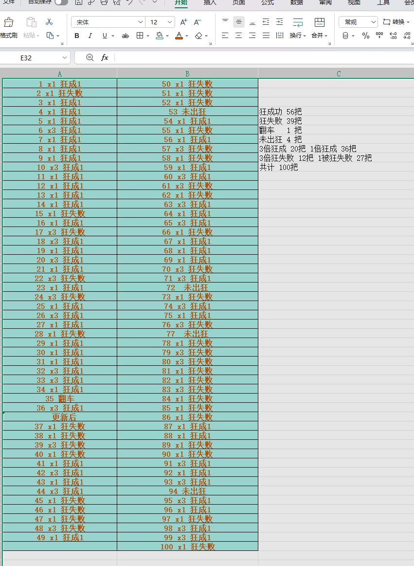 今天实测100把魔方全狂数据 1