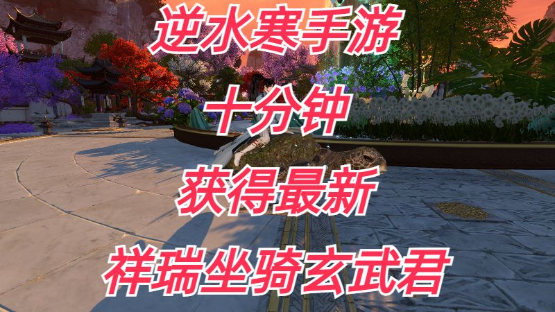 逆水寒手游：十分钟，获得最新祥瑞坐骑玄武君。截图